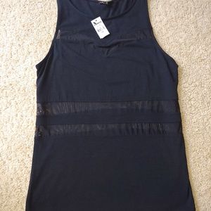 Express Mesh Short-Sleeve Tank Top